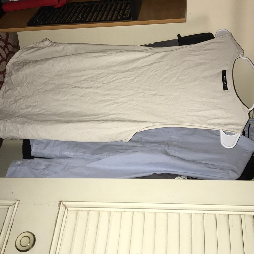 Alphalete white cut off